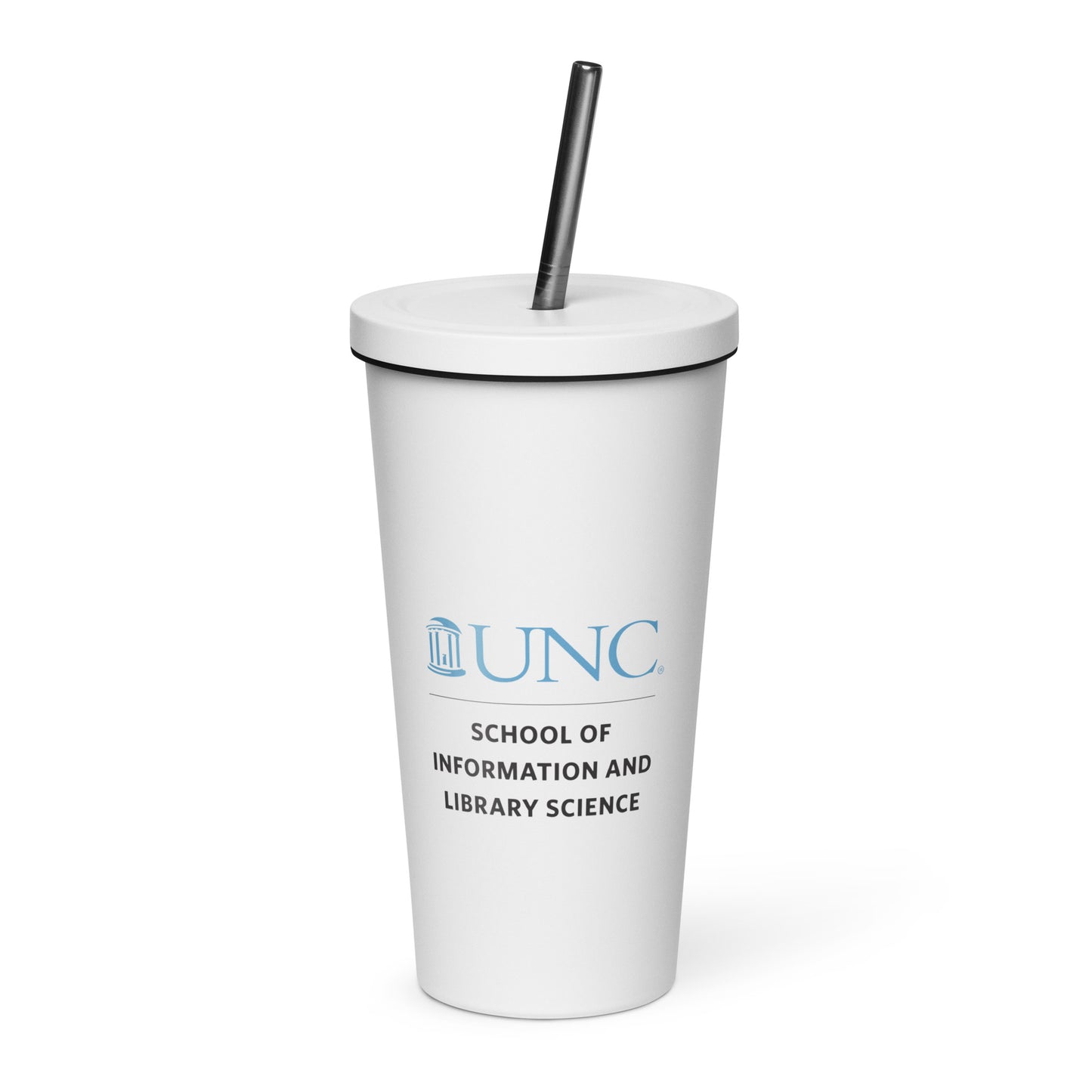 UNC Insulated tumbler with a straw