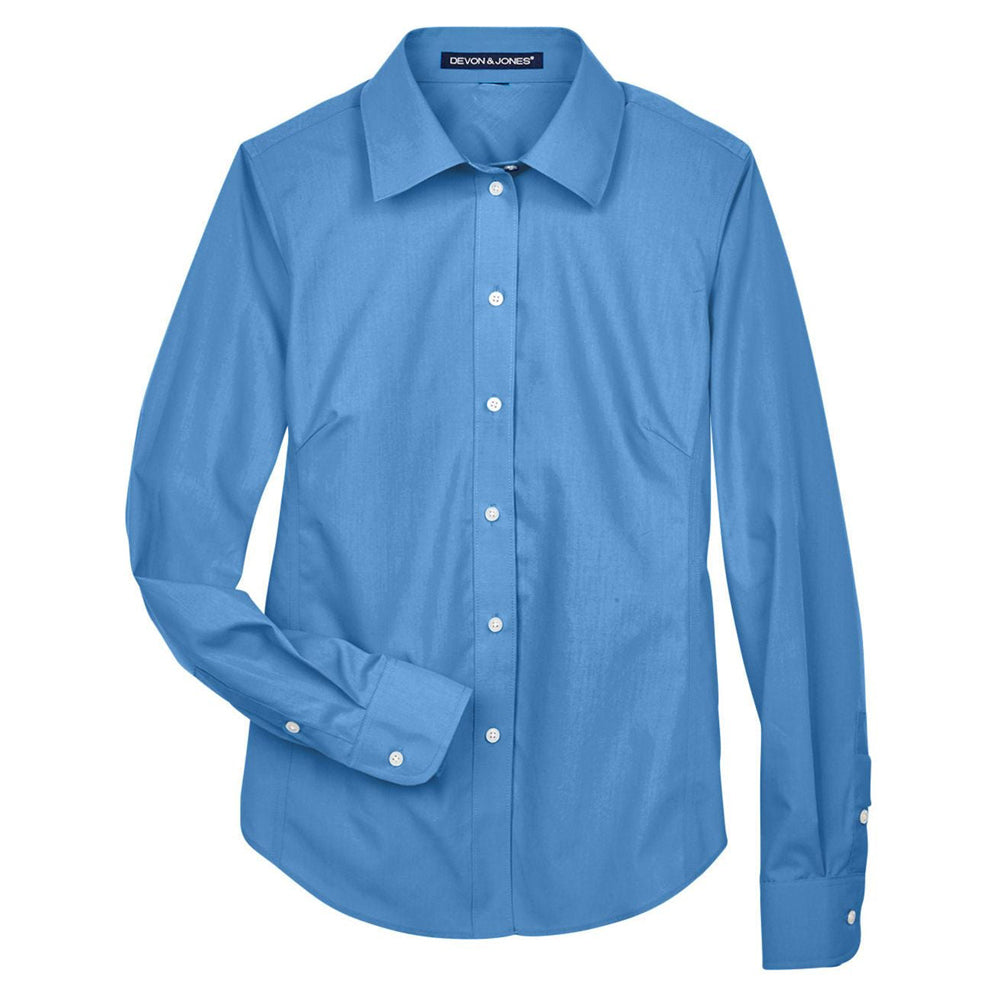 Devon & Jones Ladies' Crown Collection® Solid Broadcloth Woven Shirt